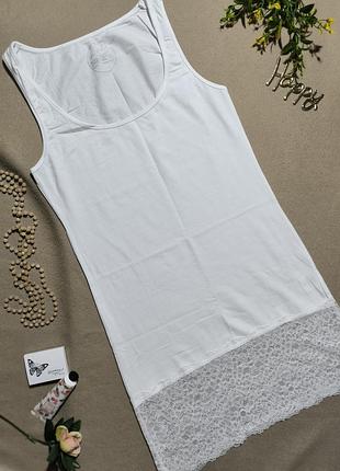 Ночная рубашка женская трикотажная с кружевом