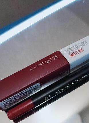 Стойкая жидкая матовая помада для губ maybelline new york super stay matte ink
# 50 voyager