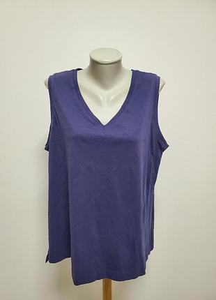 Красивая брендовая трикотажная коттоновая майка