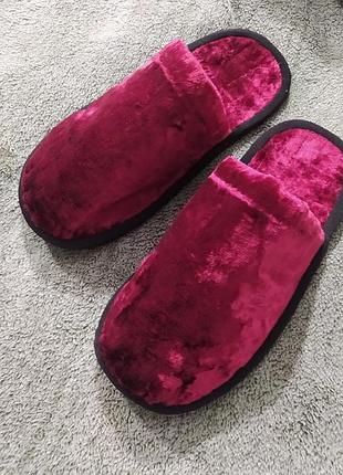 Новые бархатные тканые тапки