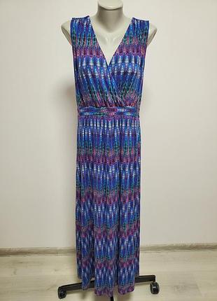 Гарне брендове трикотажне довге плаття