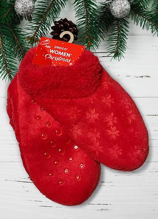 Жіночи мякенькі теплі капці напів чобітки плюшеві антиковзаючи pepco.