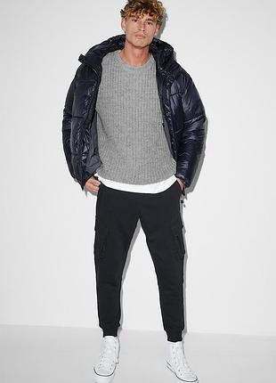 Джемпер c&a нові теплющі батали сірий та чорний німеччина ( 58-66 )