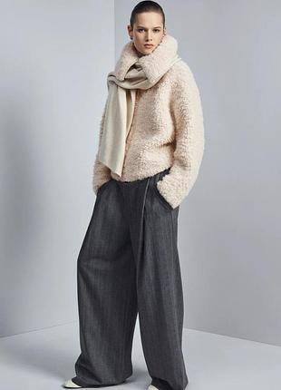 Брюки zw collection wide-leg с шерстью