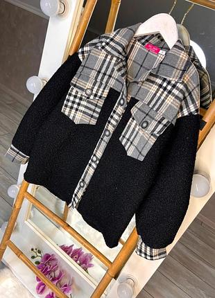 Теплая рубашка для девочки