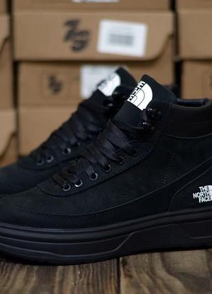 Підліткові дитячі черевики зимовій чорні натуральний нубук 64