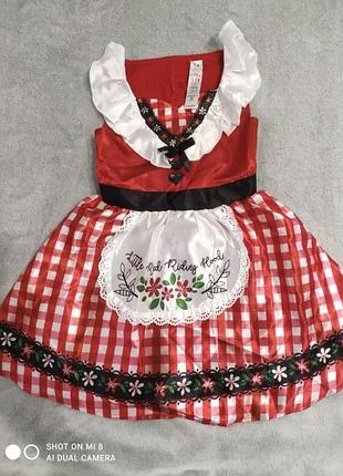 Красное шапочка платье