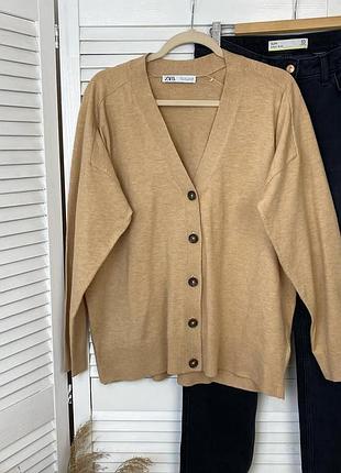 Шерстяний кардиган zara стан нового розмір хл ххл