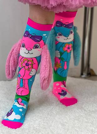 Детские гольфы с ушками зайка качественные