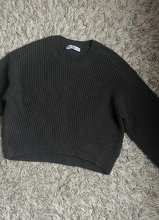 Светр в‘язаний zara s-m