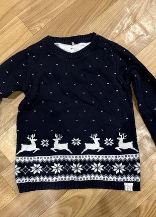 Новорічна кофтинка на дівчинку 12-18 міс