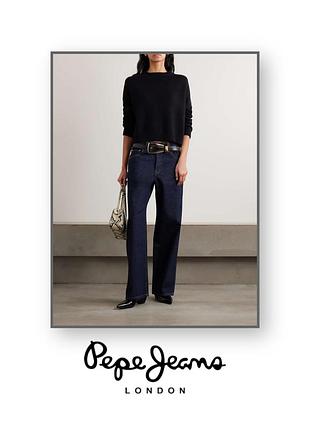 Джинсы узкие прямые темно синие