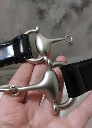 Французький шкіряний пояс l’artée з пряжкою horsebit