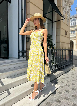 Сарафан штапель принт 46-48 "sale" от прямого поставщика