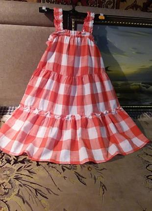 Платье сарафан ярусное