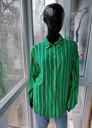 Рубашка вискоза яркая h&amp;m 2