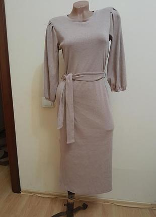 Платье с люрексом s-m bershka