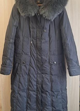 Пальто серое зима,50 размер