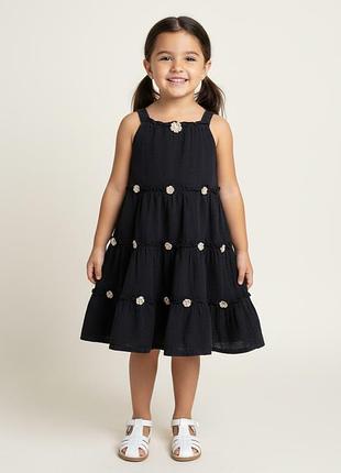 H&m дитяча довга муслінова сукня сарафан, 3 - 4 - 5 роки