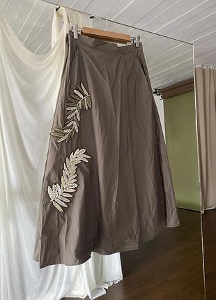 Стильна юбка з бісером