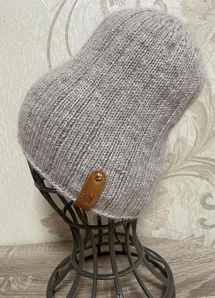 Шапка бини шерсть 75%+мохер, 55-57 см