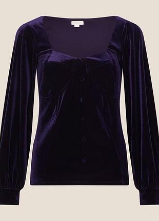 Корсетний стрейч-топ cora фіолетового кольору