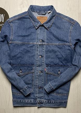 Мужская джинсовая куртка levis premium, размер xl-2xl