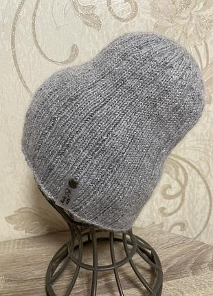 Шапка бини альпака+мохер, 55-57 см