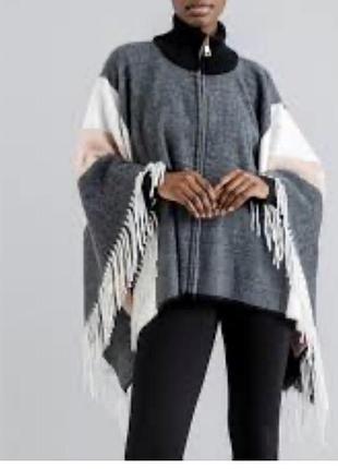 Пончо-накидка з бахромою по краях river island