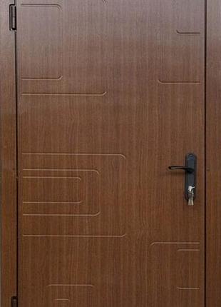 Двери входные левые msm вулкан мдф/мдф 2050х860 мм орех новойс