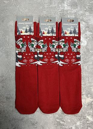 Шкарпетки високі новорічні з цікавим принтом.
розмір універсальний.