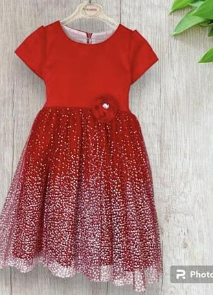 Платье 👗 для девочки 110 116 новый год. праздничное платье. пышное платье