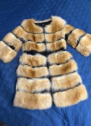 Натуральна шуба з лисиці