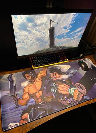 Коврик для мышки berserk – игровой mousepad с гадсом | dark fantasy аниме