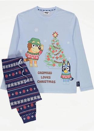 Піжама різдвяна чоловіча george трикотажна