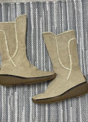 Зимові жіночі замшеві чоботи