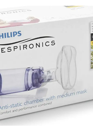 Інгаляційна трубка, спейсер philips respironics optichamber diamond, розмір м, для дітей від 1-5 років