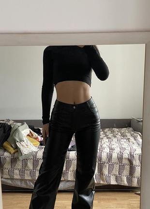 Штани шкіряні