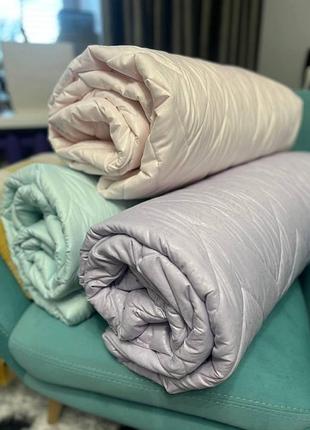 Ковдра літня двоспальна на холлофайбері (різні кольори)