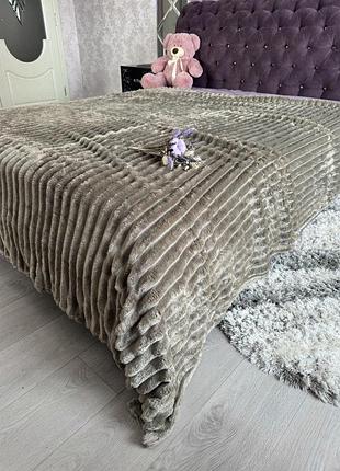 Велюровый плед шарпей " широкий " 200х220