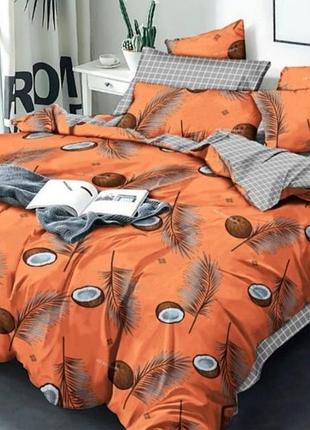 Постельное белье с кокосами 150х210/постельное белье/комплект постельного белья