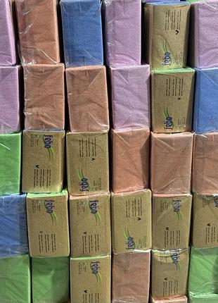 Махровая простынь на резинке febo турция 180*200