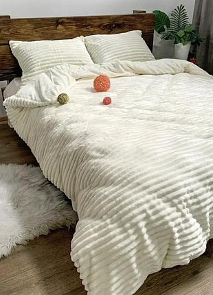 Велюровое постельное белье шарпей евро комплект/теплое постельное белье