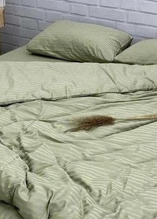 Постельное белье евро страйп сатин/комплект постельного белья