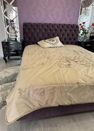 Одеяло из верблюжьей шерсти натуральное евроразмер 200*230