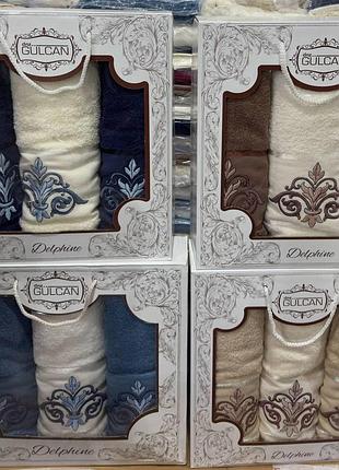 Подарочный набор из 3х полотенец (турция)/набор махровых полотенец