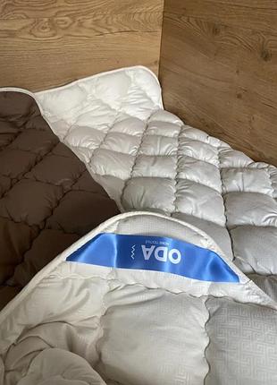 Ковдра зимова на холофайбері 195х215 см oda стьобана шоколад