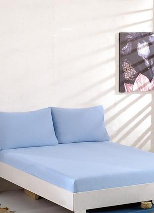Простынь на резинке с 2мя наволочками трикотажная турция kayra 180 x 200