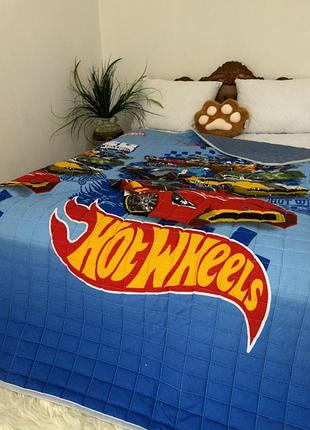Покрывало стеганное хлопковое на детскую кровать 150*210см
