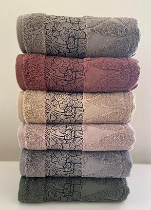 Набор махровых турецких банных полотенец cestepe vip cotton